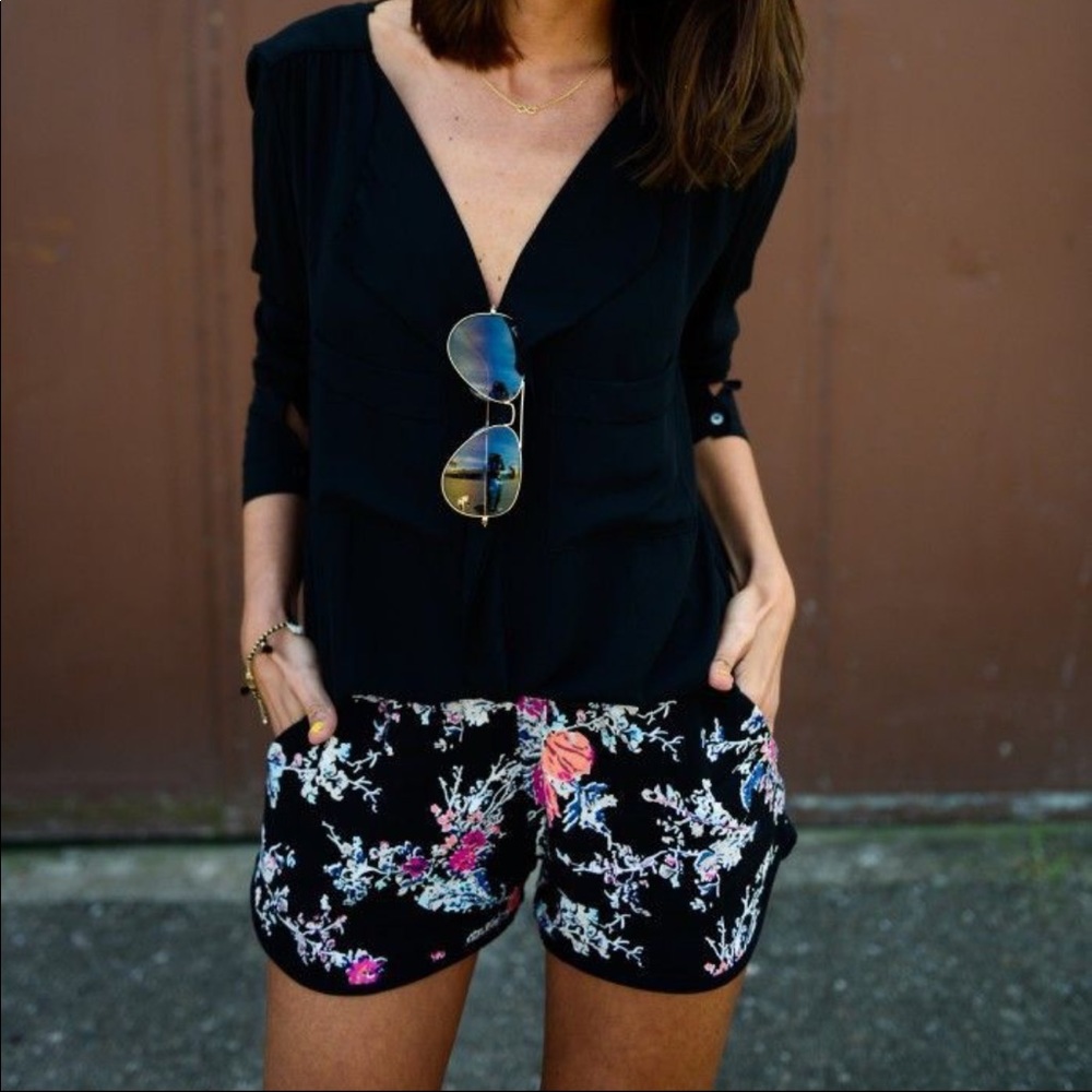 F21 Floral Shorts